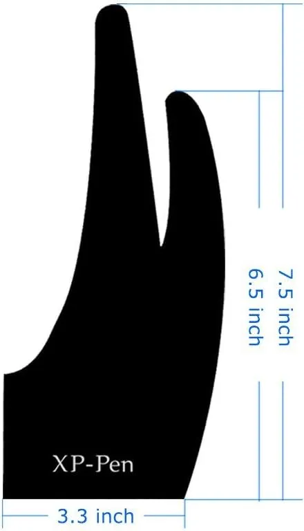 XP-PEN Professional Artist Glove for Graphics Drawing Tablet Graphic Monitor Suitable for Right Hand and Left Hand Free Size