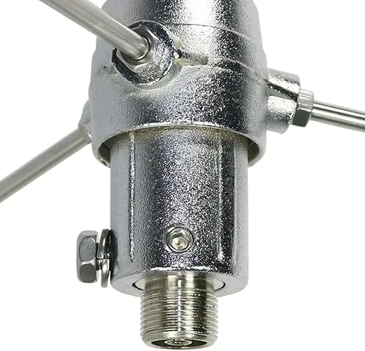 Tram 1480 200-Watt Dual-Band 2-Section Fiberglass Base Antenna with 50-Ohm UHF SO-239 Connector, 8-Ft. 4-in. Tall (Silver)