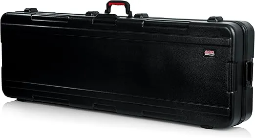 Gator Cases Molded Flight Case for Deep 88-Note Keyboards with TSA Approved Locking Latches and Recessed Wheels; (GTSA-KEY88D)