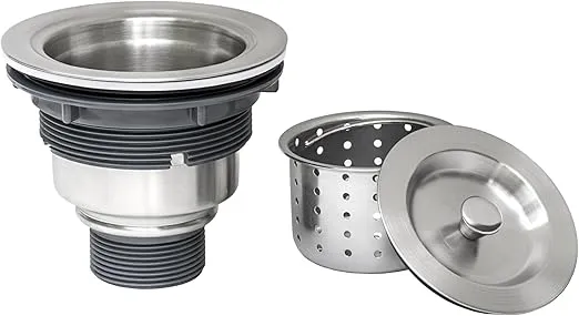 Ruvati RVA1025 Kitchen Sink Basket Strainer, Stainless Steel