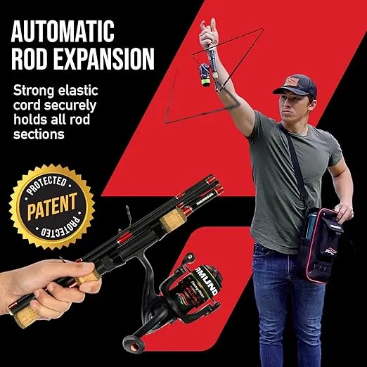 Amundson Savvy Rider Backpacker All-in-One Fishing Combo