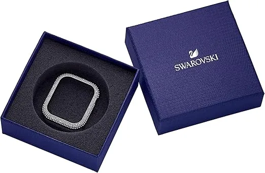 Swarovski Sparkling Smartwatch Case compatible with Apple Watch Series 4 and 5, 40mm, Silver Tone
