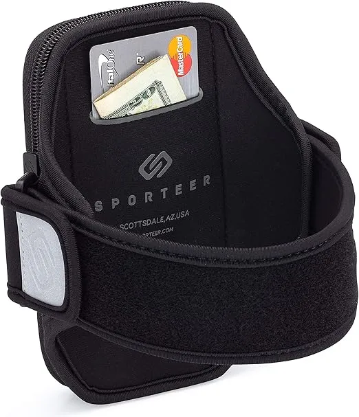 Velocity V8 Running Armband - Compatible with iPhone 16 Pro Max, 16 Plus, 15/14 Pro Max, 16/15/14 Pro, iPhone 16/15/14, Galaxy S24+, S23 Plus, Pixel, & Many More Cell Phones - FITS Cases