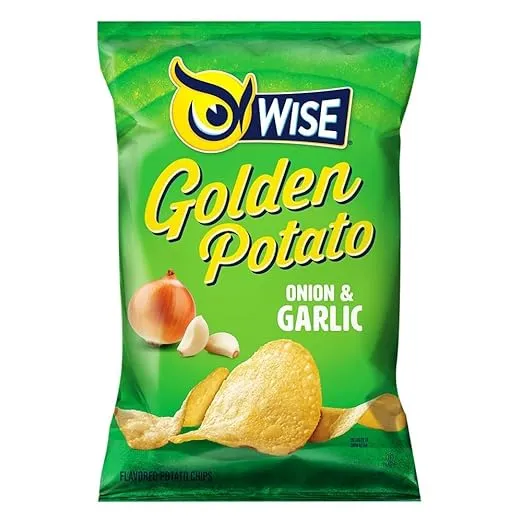 Wise Foods Onion & Garlic Flavored Potato Chips, 7.5 oz. Bags (3 Bags)