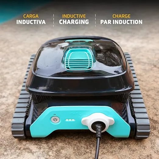 Dolphin (2024 Model) Liberty 200 Cordless Automatic Robotic Pool Vacuum Cleaner, Inductive Charging, Wall Climbing Scrubber, Ideal for In-Ground Pools up to 33 FT in Length