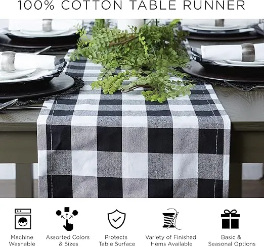 DII Woven Basic Tabletop Collection Chevron Table Runner, 15x72, Pale Mauve