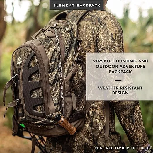 Insights Hunting by frogg toggs- The Element, Heavy Duty 1,831 Cubic Inch Hiking Fishing Camping Hunting Backpack