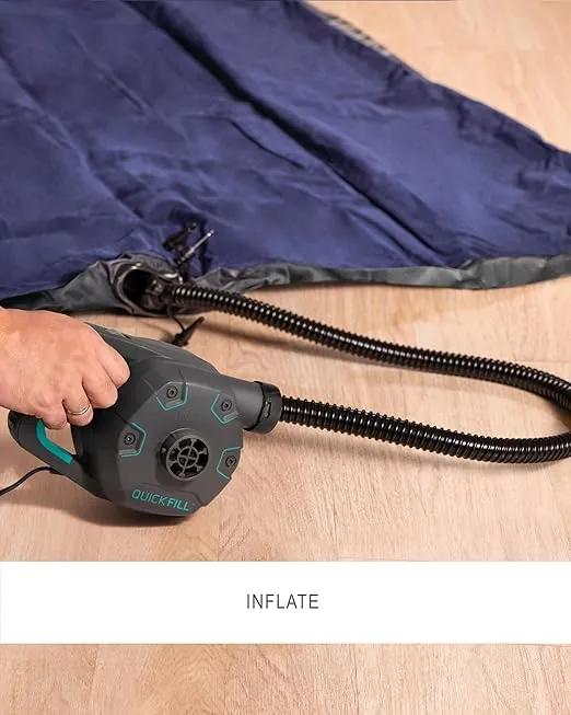 INTEX QuickFill Electric Air Pump: Inflates and Deflates Air Mattresses, Inflatable Kayaks, Boats, Toys