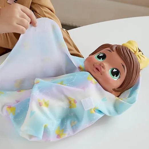 Baby Alive Shampoo Snuggle Sophia Sparkle Brown Hair 11 Inch Water Baby Doll Playset, Toys for 3 Year Old Girls & Boys & Up