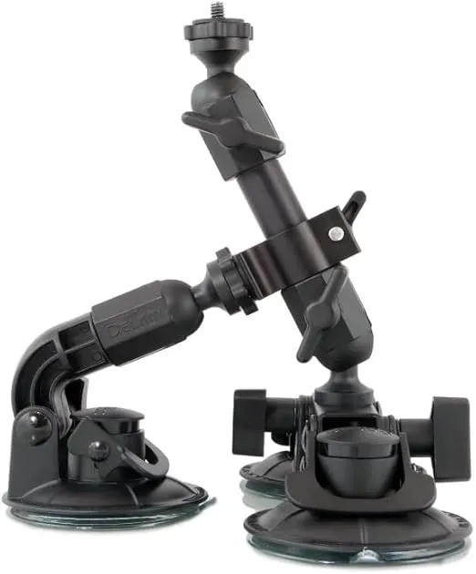 Delkin Devices Fat Gecko Triple Suction Camera Mount (DDMNT) ,Black