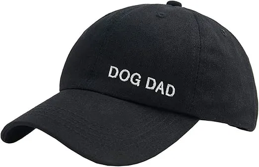 Waldeal Men's Dog Dad Washed Adjustable Baseball Cap Dog Lover Hat