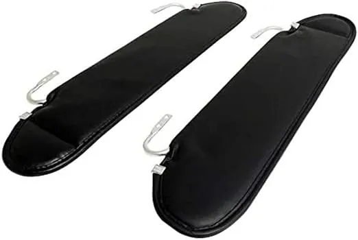 CROWN AUTO Sun Visor Set RT52005, Black