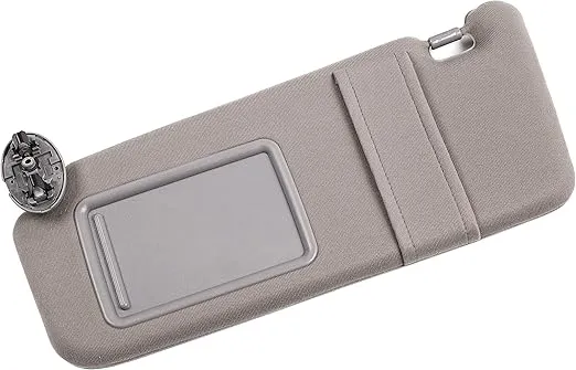 Ezzy Auto Gray Left Driver Side Sun Visor fit for Toyota Camry Without Sunroof 2007 2008 2009 2010 2011