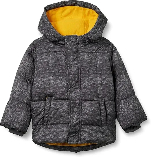 Amazon Essentials Babies, Toddlers, and Boys' Heavyweight Hooded Puffer Jacket
