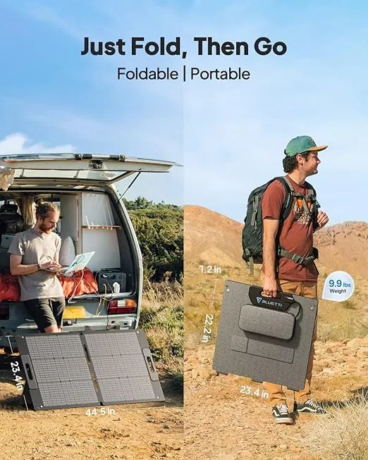 BLUETTI Solar Generator AC180 with 100W Solar Panel Included, 1152Wh Portable Power Station w/ 4 1800W (2700W Surge) AC Outlets, LiFePO4 Emergency Power for Camping, Off-grid, Power Outage