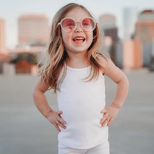Made in USA Girls 100% Cotton Camisole Spaghetti Straps, SPD Sensory Clothing