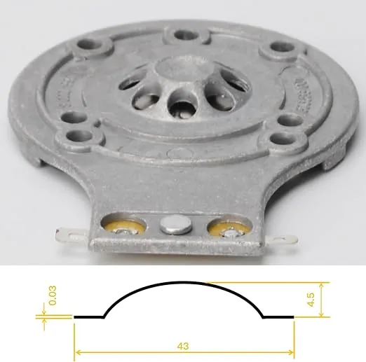 Audio Speaker Replacement Horn Diaphragm for JBL 2412, 2412H, 2412H-1, JRX,112, 115, Eon, MPro, Soundfactor, 2413, 2413H, MP215, MP225, EON15, EON10, TR2413, 2413H, and Many (Full Metal)