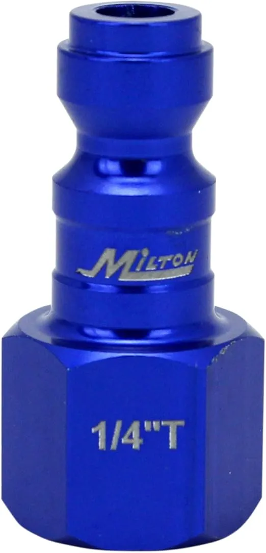 ColorFit by Milton Coupler & Plug Kit - (T-Style, Blue) - 1/4" NPT (14-Pieces)