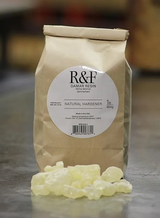 R&F Handmade Paints 916-1 Encaustic Damar Resin Crystals, 1-Pound