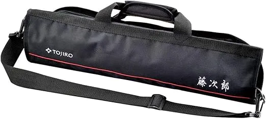 Tojiro F-355 Soft Knife Bag, Made in Japan, Safely Stores Knives, Holds 8 Pieces, Supports Blade Length Up to 11.8 inches (300 mm)