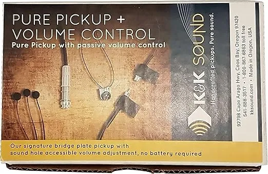 K&K Sound Pure Mini Guitar Pickup 3 Sensors w/Volume