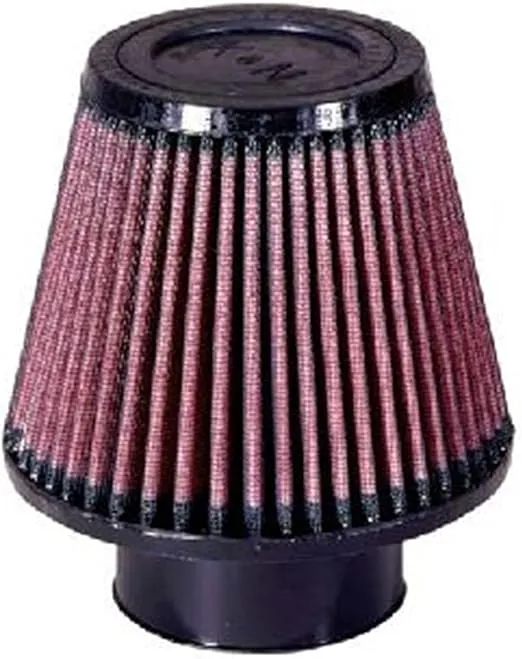 K&N Universal Clamp-On Air Intake Filter: High Performance, Premium, Washable, Replacement Filter: Flange Diameter: 3 In, Filter Height: 5 In, Flange Length: 1.75 In, Shape: Round Tapered, RU-3580