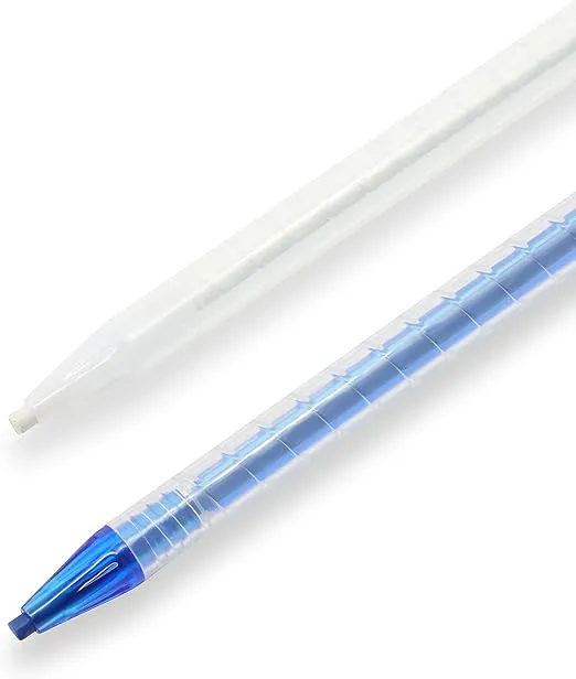Dritz Fabric Marking Pencils, Water Soluble and Retractable, White & Blue