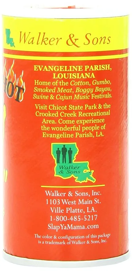 Slap Ya Mama Cajun Seasoning Blend, Hot, 4 Ounce