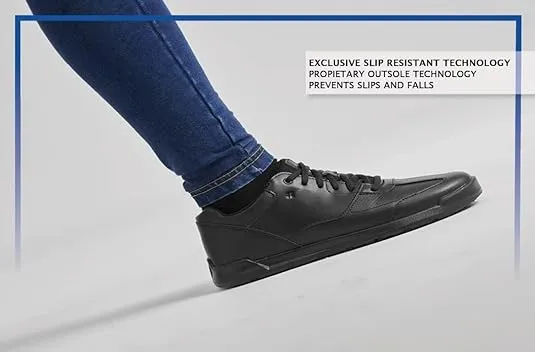 Shoes for Crews Liberty Women's Non Slip Work Shoes - Work & Safety Footwear, Comfortable Water Resistant Womens Food Service Sneakers - Black