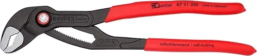 KNIPEX 87 21 250 Cobra Quick Set Water Pump Pliers, 10-Inch