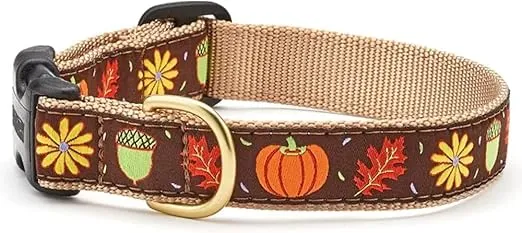 Up Country Harvest Time Pattern Dog Collar, Small (9 To 15 Inches) 5/8 Inch Narrow Width