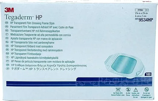 3M Tegaderm Hp Transparent Dressing 2.375 X 2.75 in./ 6 X 7 cm/Box of 100