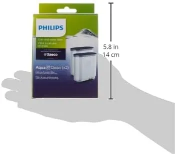 Philips Kitchen Appliances Philips AquaClean Original Calc and Water Filter, No Descaling up to 5,000 cups, Reduces Formation of Limescale, 1 AquaClean Filter, (CA6903/10)