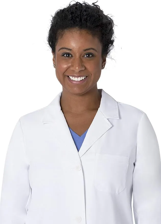 Healing Hands White Lab Coat 6 Pocket Full Length Womens 5161 Faye Lab Coat The White Coat Minimalist Collection