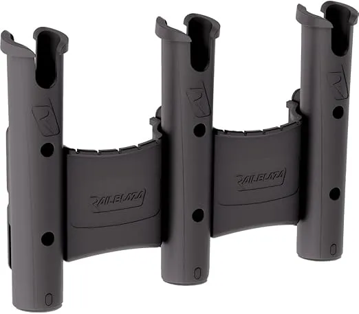 RAILBLAZA RodStow Triple Rod Holder, Vertical Fishing Rod Storage for Lures, Traces, Tackles and More