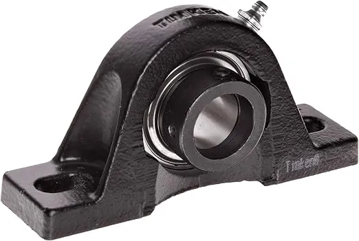 Timken RAK1 15/16 Pillow Block, 2 Bolt Holes, Relubricatable, Non-Expansion, Cast Iron, Eccentric Locking Collar, Steel Insert, Inch, 1-15/16" Bore Diameter