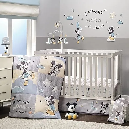 Lambs & Ivy Disney Baby Moonlight Mickey Mouse Musical Baby Crib Mobile Soother