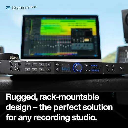 PreSonus Quantum HD 8 26 x 30, 32-bit / 192 kHz USB-C Audio Interface With Studio One Pro And 12-Month Studio One+ Hybrid Membership Included