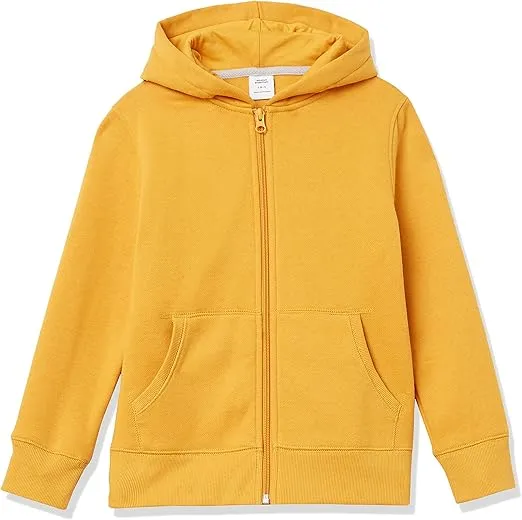 Amazon Essentials Boys and Toddlers' Fleece Zip-Up Hoodie Sweatshirt