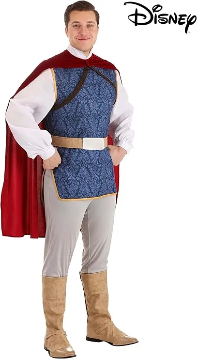 Adult Deluxe Disney Snow White The Prince Halloween Costume for Men | Officially Licensed