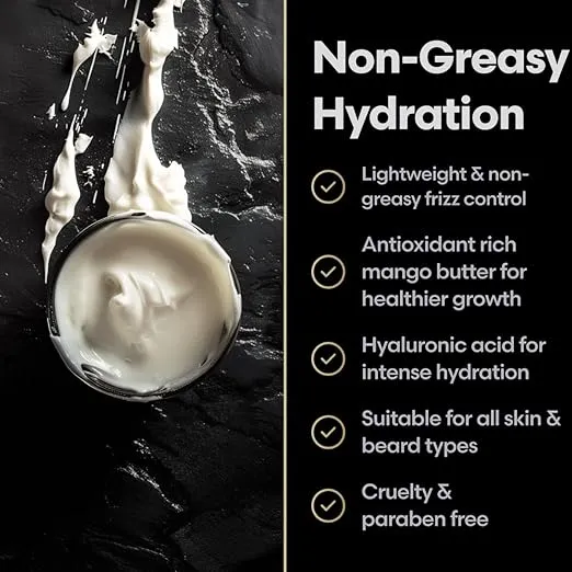 Beard Cream for Men by Beard Struggle -Vanir's Wisdom Beard Butter, Moisturizer & Softener for Men - Itch Relief, Hydration with Avocado & Jojoba Oils - Beard, Mustache & Corase Growth Cream, 50g