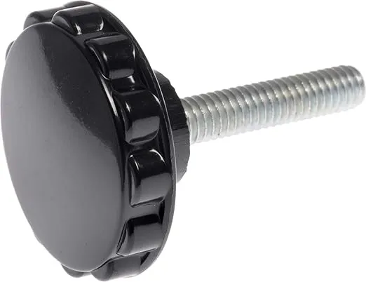 Clamping Knob 1-1/2” Diameter x ¼”-20 Thread Male, 4-Count (Pack of 1), Black