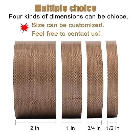 Teflon Fabric Tape, 1 Inch 30 Feet PTFE Tape for Vacuum Sealer Machine, Hand Impulse Sealers Insulation PTFE Coated Fiberglass Adhesive Tape Compatible with FoodSaver, Seal A Meal, Weston, Cabella