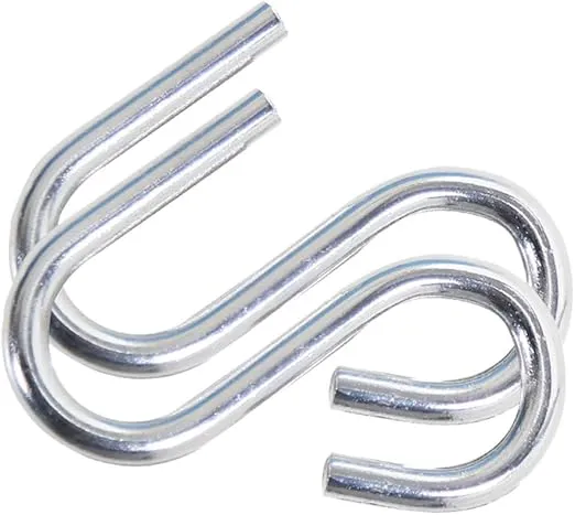 2pcs Stainless Steel S Shape Hammock Hook for Hanging Art and Decorations