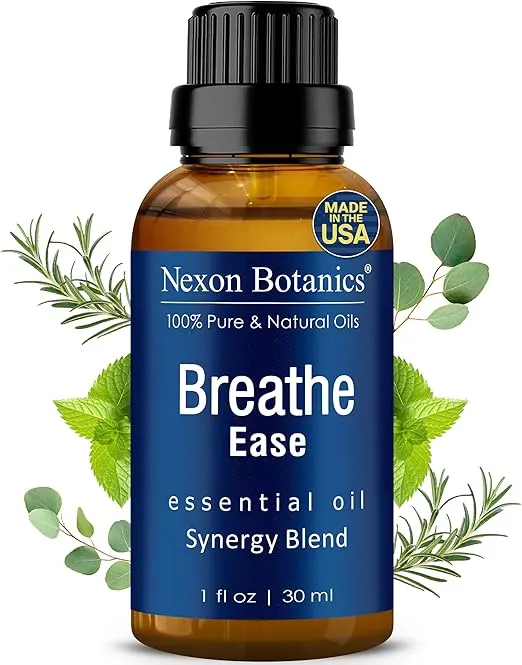 Breathe Essential Oil Blend 30 ml - Breath Easy Essential Oil Sinus Relief - Breathe Ease Essential Oils for Humidifier, Diffuser, Aromatherapy - Nexon Botanics