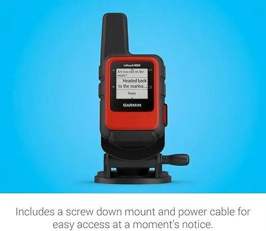 Garmin inReach® Mini 2 Marine Bundle, Compact Satellite Communicator, Portable Boating Handheld