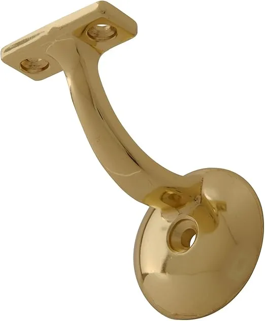Hardware Essentials 852884 Ornamental Handrail Brackets Brass