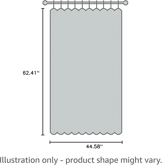 DriftAway Farmhouse Double Layer Linen Blackout Tie Up Curtains Thermal Insulated Vertical Striped Fully Lined Balloon Roman Shade Bathroom Window Adjustable Rod Pocket 45 Inch by 63 Inch Gray