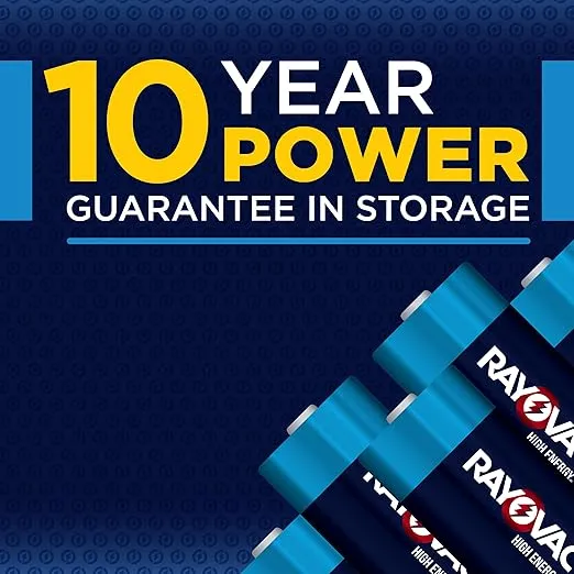 Rayovac D Batteries, Alkaline D Cell Batteries (12 Battery Count)