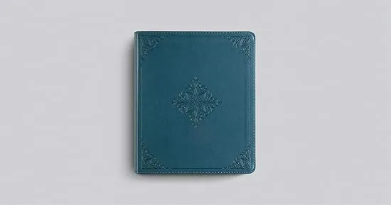 ESV Journaling Bible (TruTone, Deep Teal, Fleur-de-lis Design)